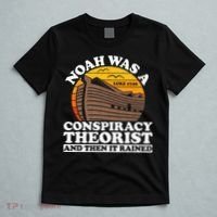 Conservative Christian Noah Was A Conspiracy Theorist T-Shirt thumb 5