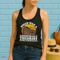 Conservative Christian Noah Was A Conspiracy Theorist Women's Tank Top thumb 2