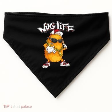 Cool Chicken Nugget Art Chicken Nugget Lover USA-Made Doggie Bandana