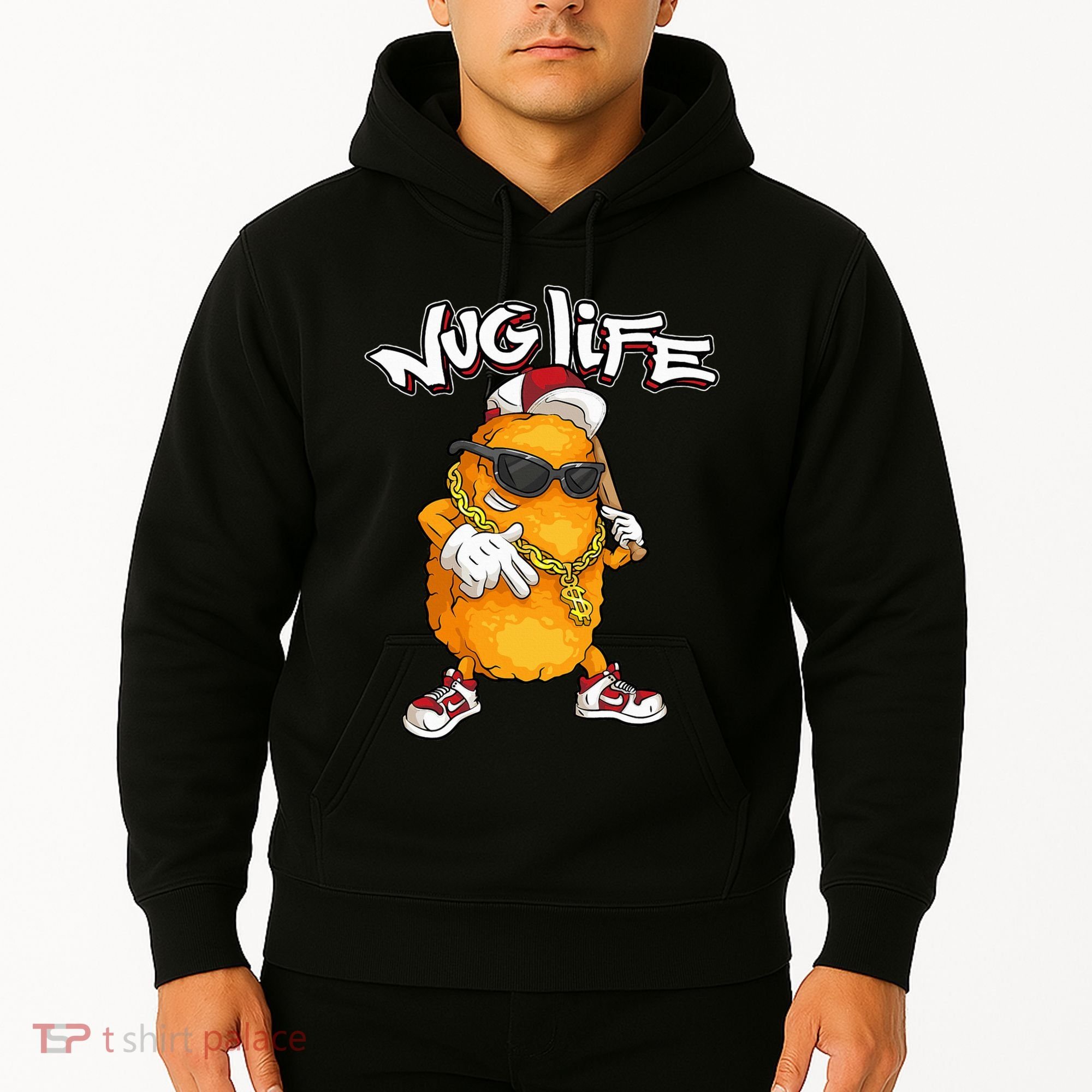 Cool Chicken Nugget Art Chicken Nugget Lover Hoodie