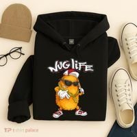 Cool Chicken Nugget Art Chicken Nugget Lover Hoodie thumb 4