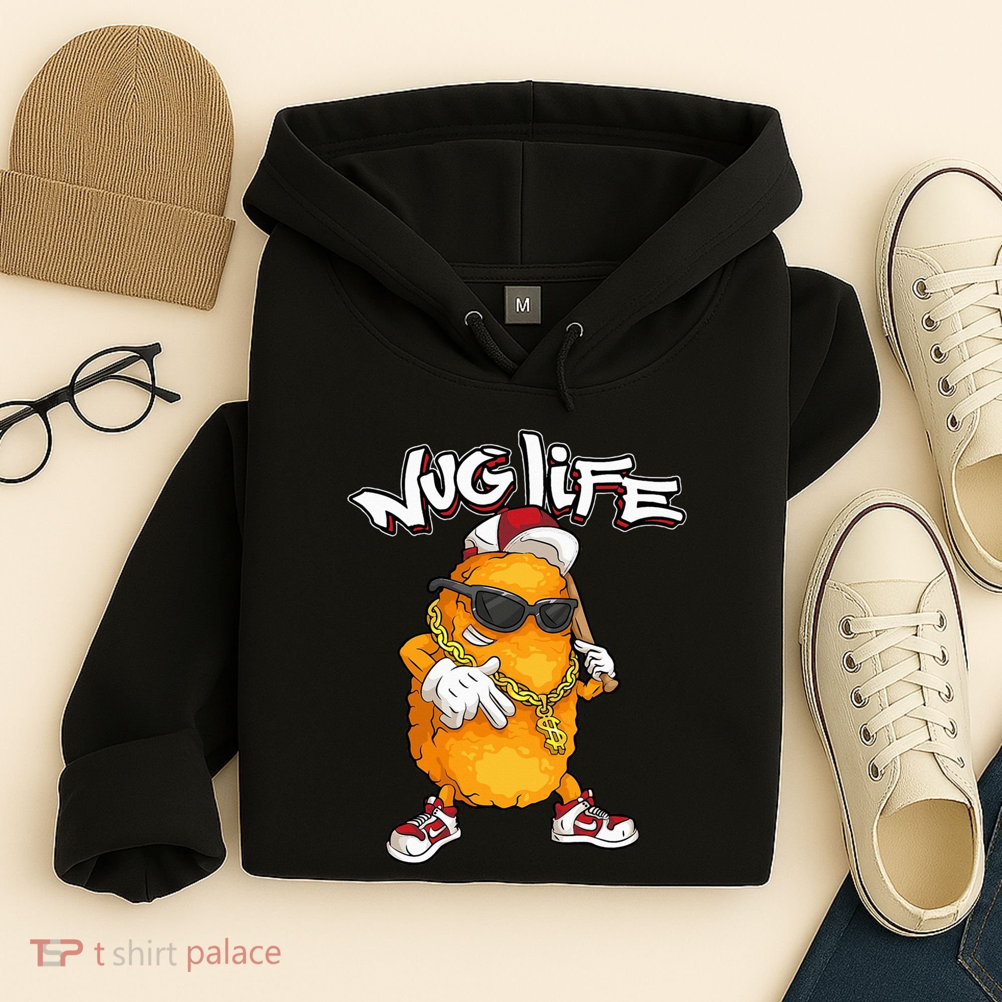 Cool Chicken Nugget Art Chicken Nugget Lover Hoodie