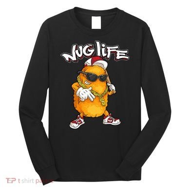 Cool Chicken Nugget Art Chicken Nugget Lover Long Sleeve Shirt