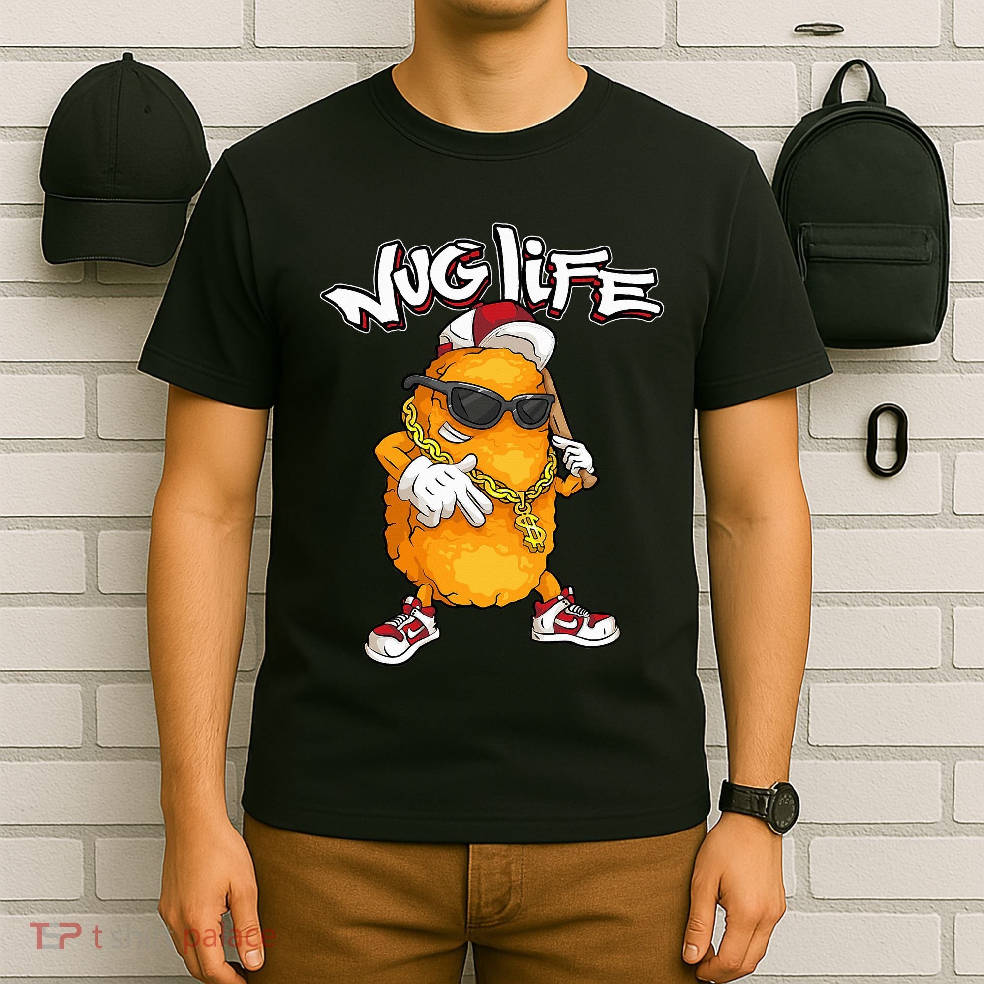 Cool Chicken Nugget Art Chicken Nugget Lover T-Shirt