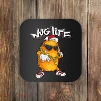 Cool Chicken Nugget Art Chicken Nugget Lover Coaster thumb 0