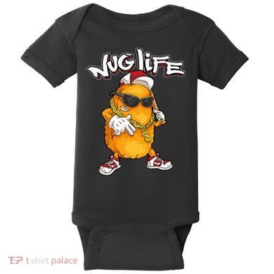 Cool Chicken Nugget Art Chicken Nugget Lover Baby Bodysuit