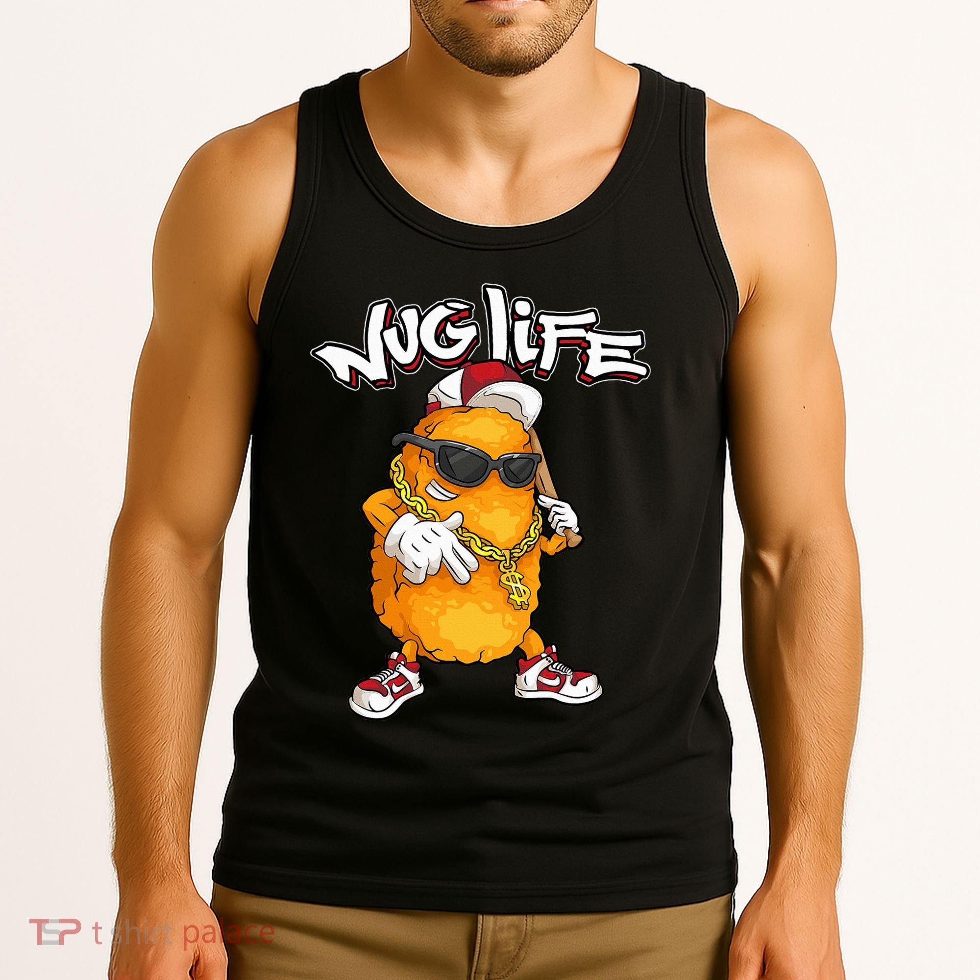 Cool Chicken Nugget Art Chicken Nugget Lover Tank Top