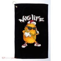 Cool Chicken Nugget Art Chicken Nugget Lover Golf Towel thumb 0