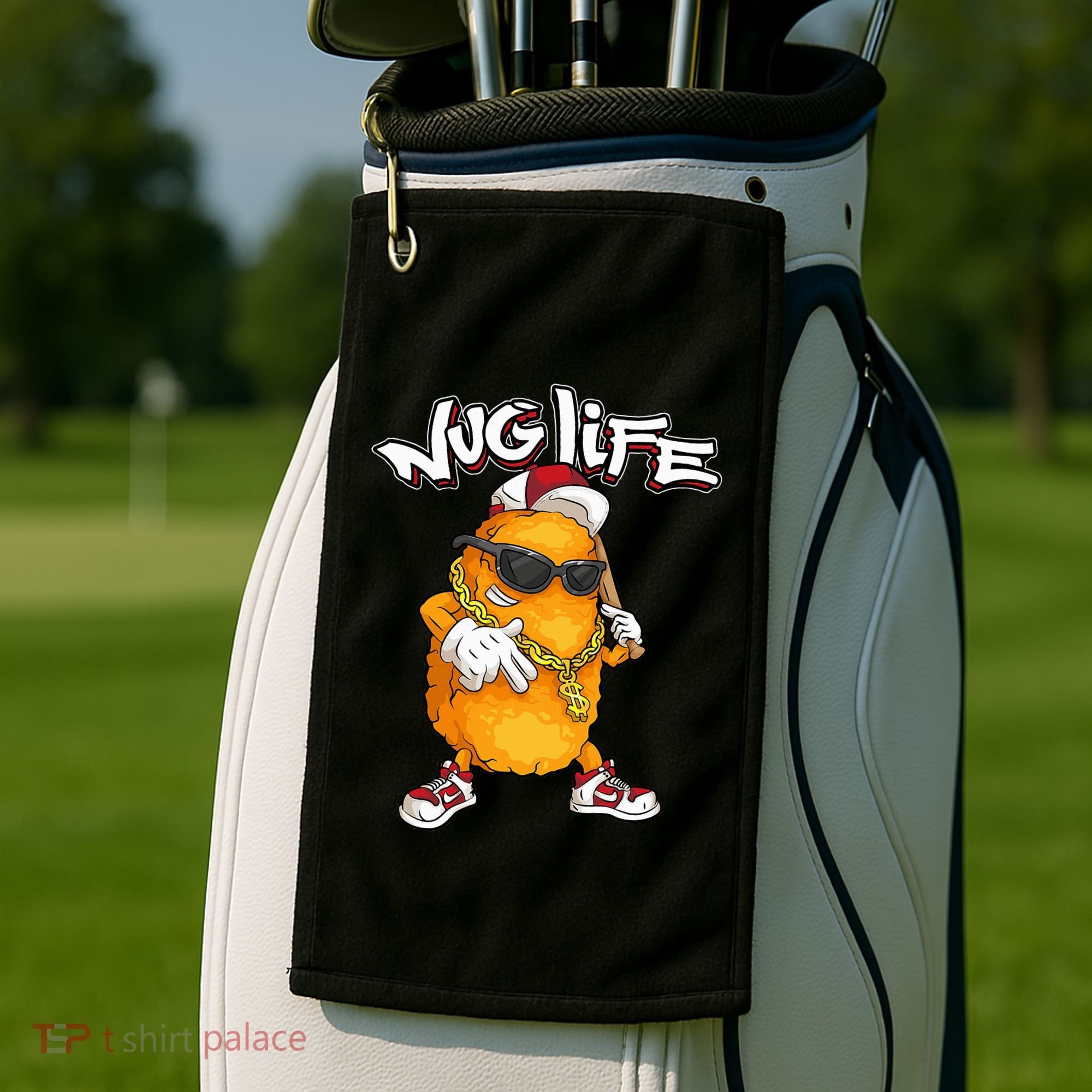 Cool Chicken Nugget Art Chicken Nugget Lover Golf Towel