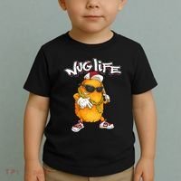Cool Chicken Nugget Art Chicken Nugget Lover Toddler T-Shirt thumb 2