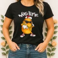 Cool Chicken Nugget Art Chicken Nugget Lover Women's T-Shirt thumb 2