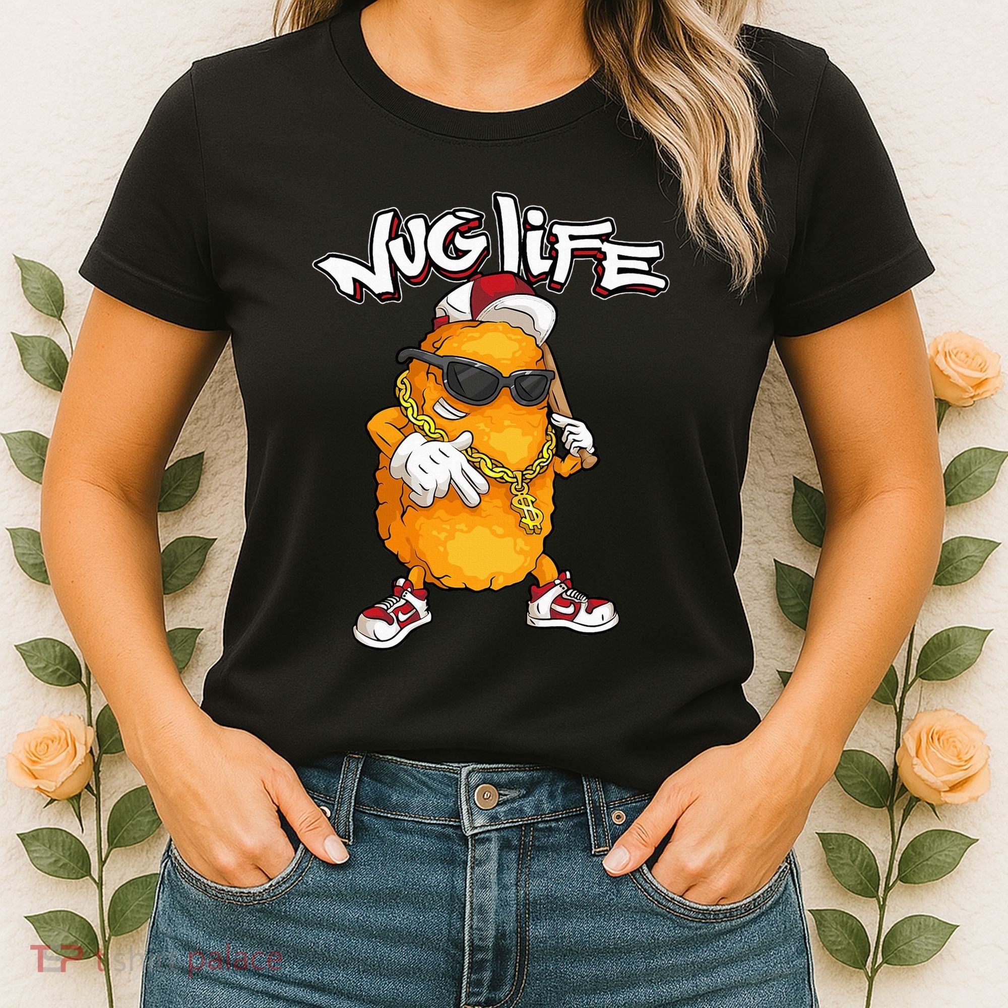 Cool Chicken Nugget Art Chicken Nugget Lover Women's T-Shirt