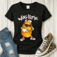 Cool Chicken Nugget Art Chicken Nugget Lover Women's T-Shirt thumb 3