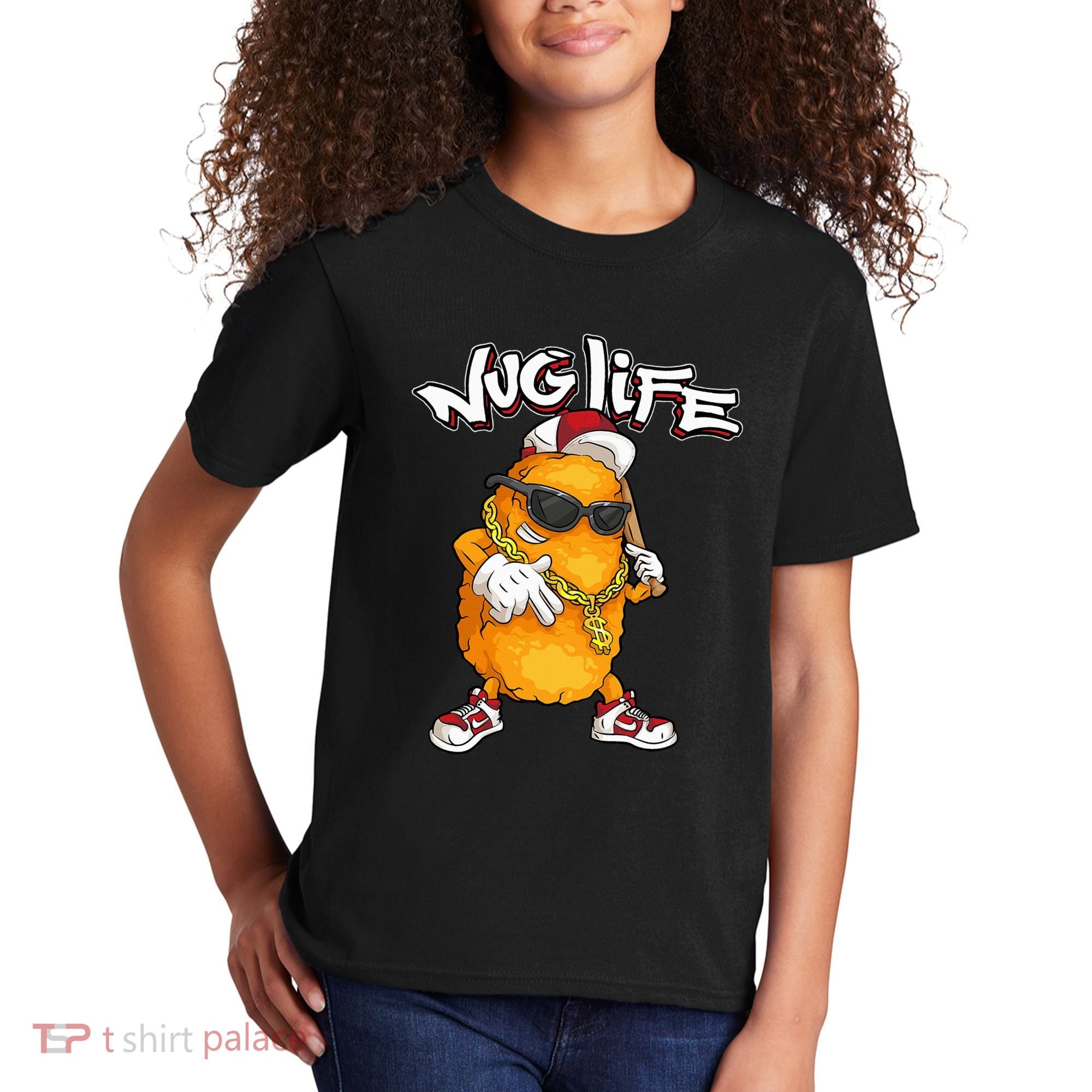 Cool Chicken Nugget Art Chicken Nugget Lover Kids T-Shirt