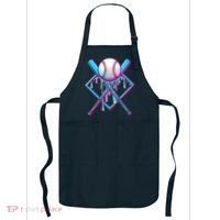 Cool Cute Neon Paint Baseball Bat Ball Diamond Apron thumb 0