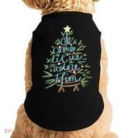 Christian Christ Nativity Christmas Oh Come Let Us Adore Him Doggie Tank thumb 0