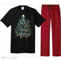 Christian Christ Nativity Christmas Oh Come Let Us Adore Him Pajama Set thumb 0