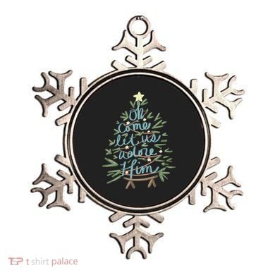 Christian Christ Nativity Christmas Oh Come Let Us Adore Him Ornament