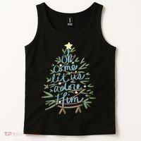 Christian Christ Nativity Christmas Oh Come Let Us Adore Him Tank Top thumb 2
