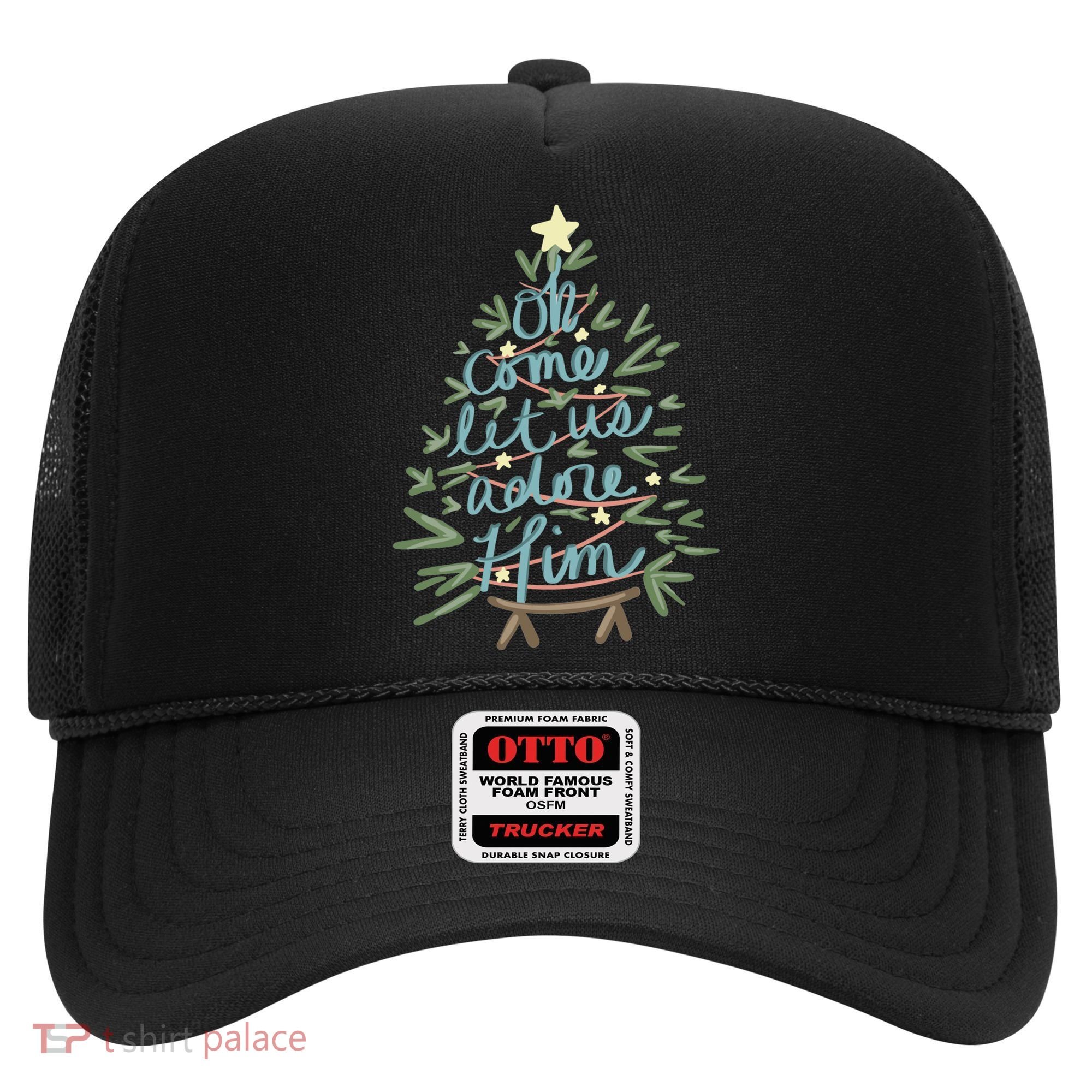 Christian Christ Nativity Christmas Oh Come Let Us Adore Him Great Gift Hat