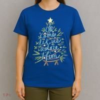 Christian Christ Nativity Christmas Oh Come Let Us Adore Him Great Gift T-Shirt thumb 4