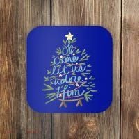 Christian Christ Nativity Christmas Oh Come Let Us Adore Him Great Gift Coaster thumb 0