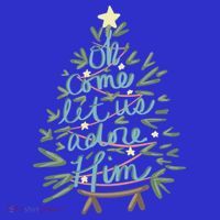 Christian Christ Nativity Christmas Oh Come Let Us Adore Him Great Gift Mousepad thumb 1