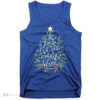 Christian Christ Nativity Christmas Oh Come Let Us Adore Him Great Gift Tank Top thumb 0