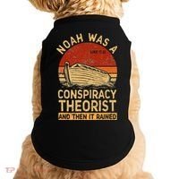 Conservative Christian Noah Was A Conspiracy Theorist Retro Doggie Tank thumb 0