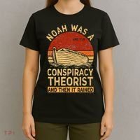 Conservative Christian Noah Was A Conspiracy Theorist Retro T-Shirt thumb 4