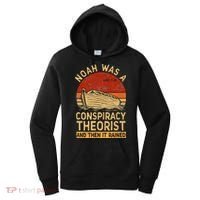 Conservative Christian Noah Was A Conspiracy Theorist Retro Women's Hoodie thumb 0