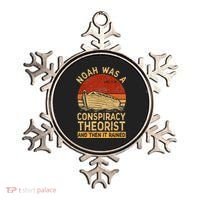 Conservative Christian Noah Was A Conspiracy Theorist Retro Ornament thumb 0