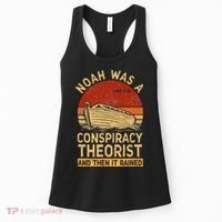 Conservative Christian Noah Was A Conspiracy Theorist Retro Women's Tank Top thumb 0