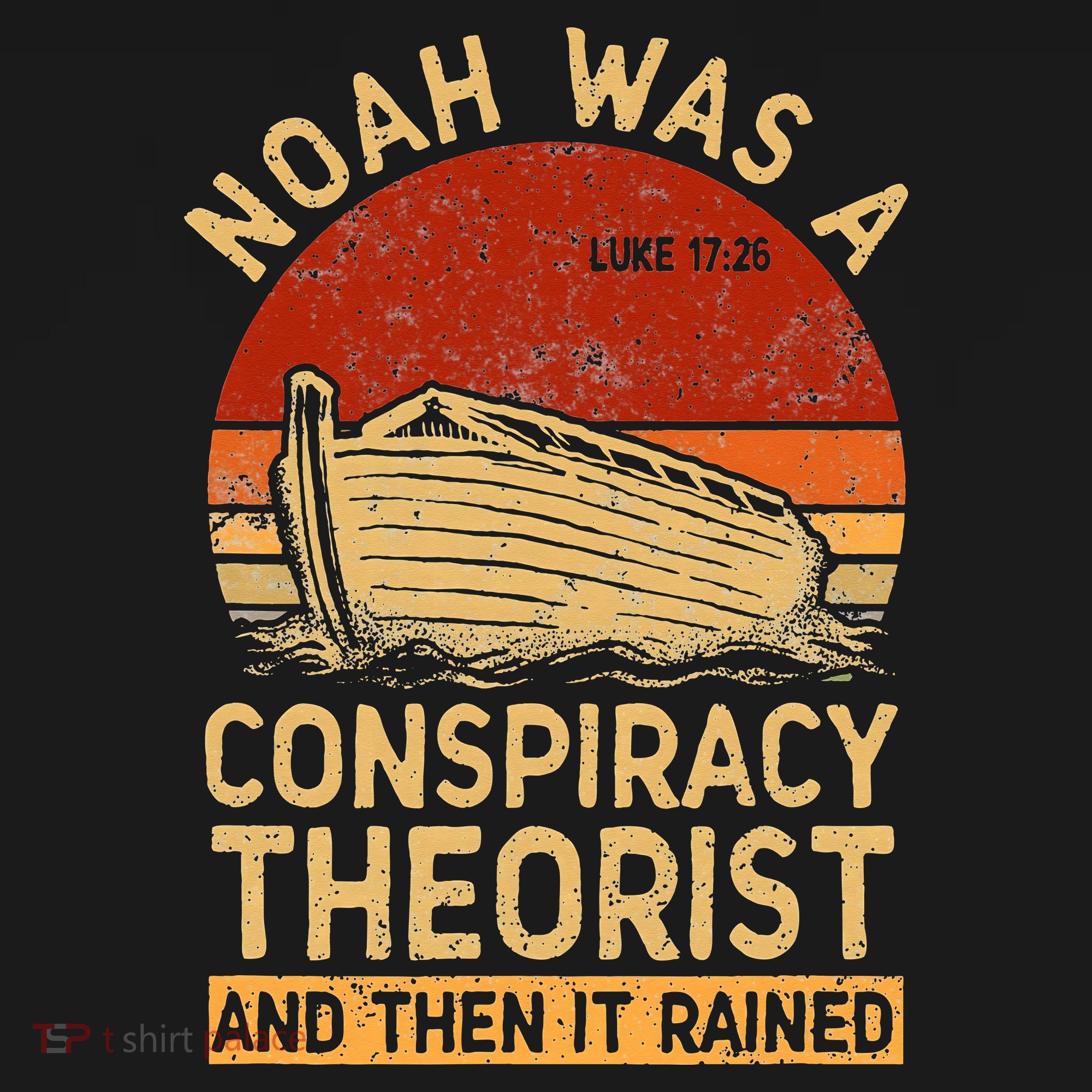 Conservative Christian Noah Was A Conspiracy Theorist Retro Women's Tank Top
