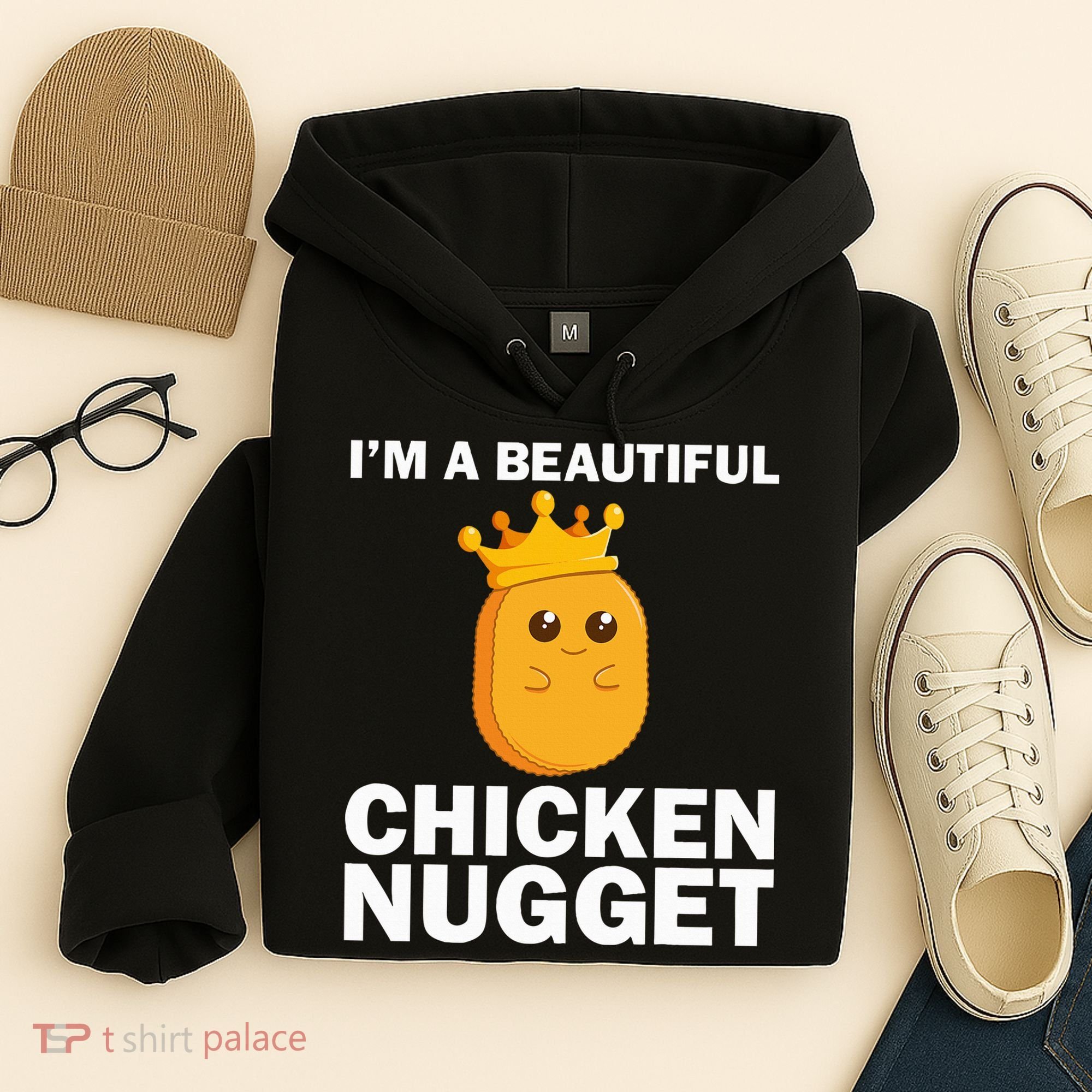 Cute Chicken Nugget Art Chicken Nugget Lover Hoodie