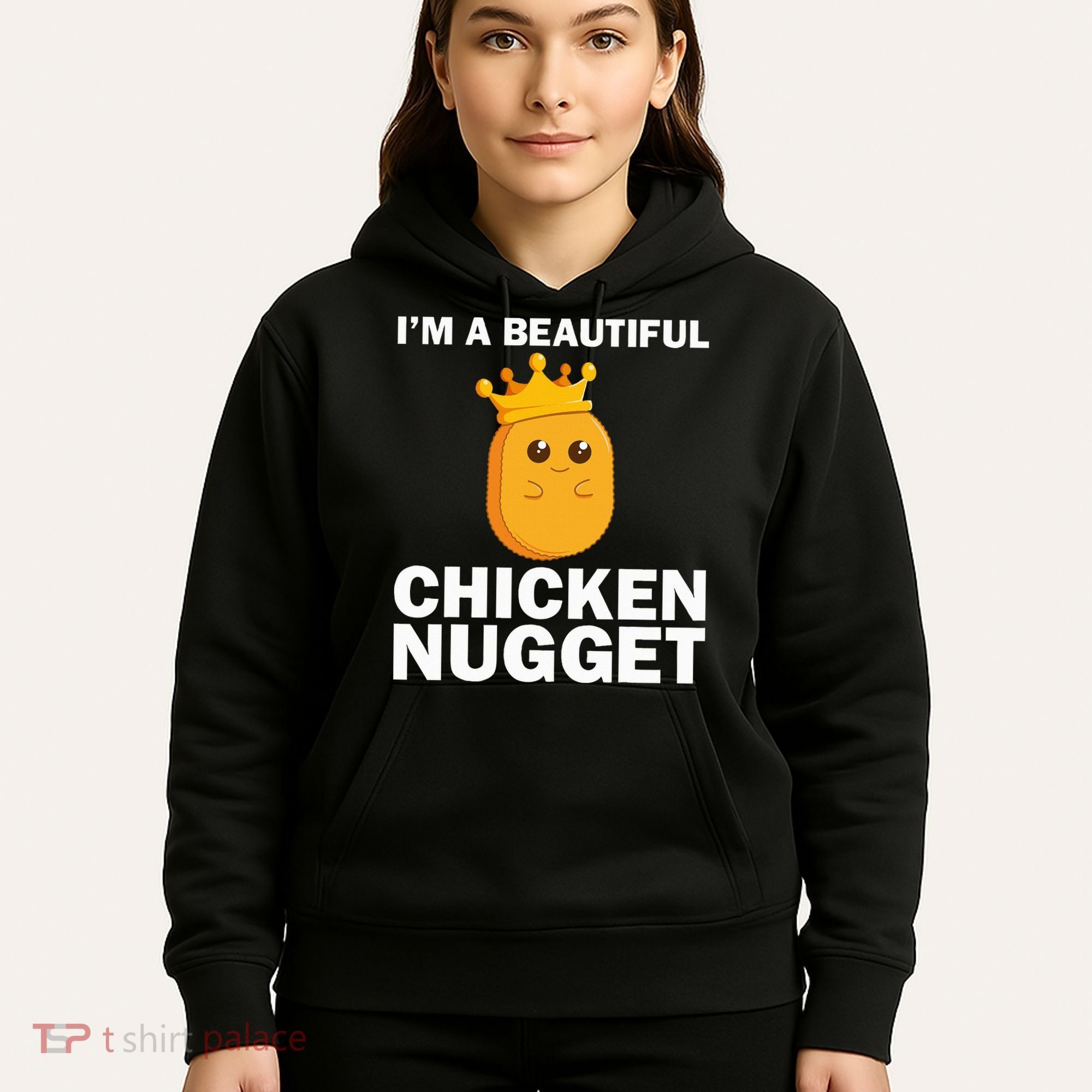 Cute Chicken Nugget Art Chicken Nugget Lover Hoodie