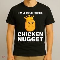Cute Chicken Nugget Art Chicken Nugget Lover T-Shirt thumb 3
