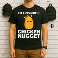 Cute Chicken Nugget Art Chicken Nugget Lover T-Shirt thumb 6