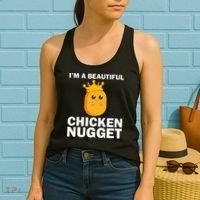 Cute Chicken Nugget Art Chicken Nugget Lover Women's Tank Top thumb 2