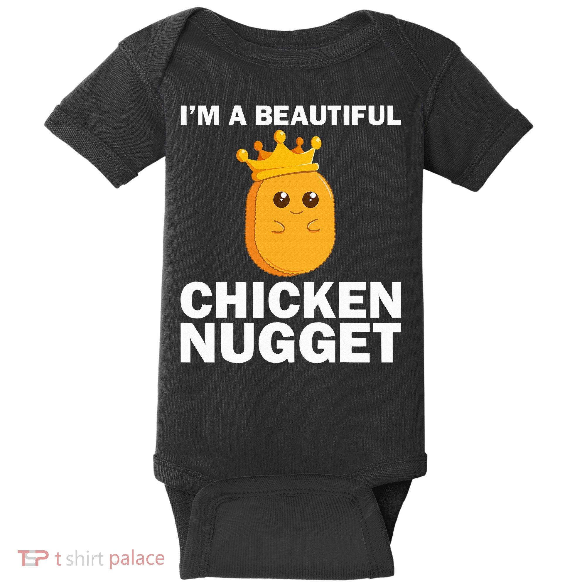 Cute Chicken Nugget Art Chicken Nugget Lover Baby Bodysuit