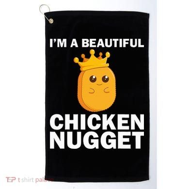 Cute Chicken Nugget Art Chicken Nugget Lover Golf Towel