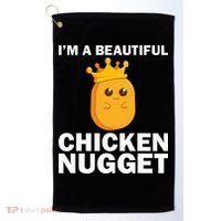 Cute Chicken Nugget Art Chicken Nugget Lover Golf Towel thumb 0