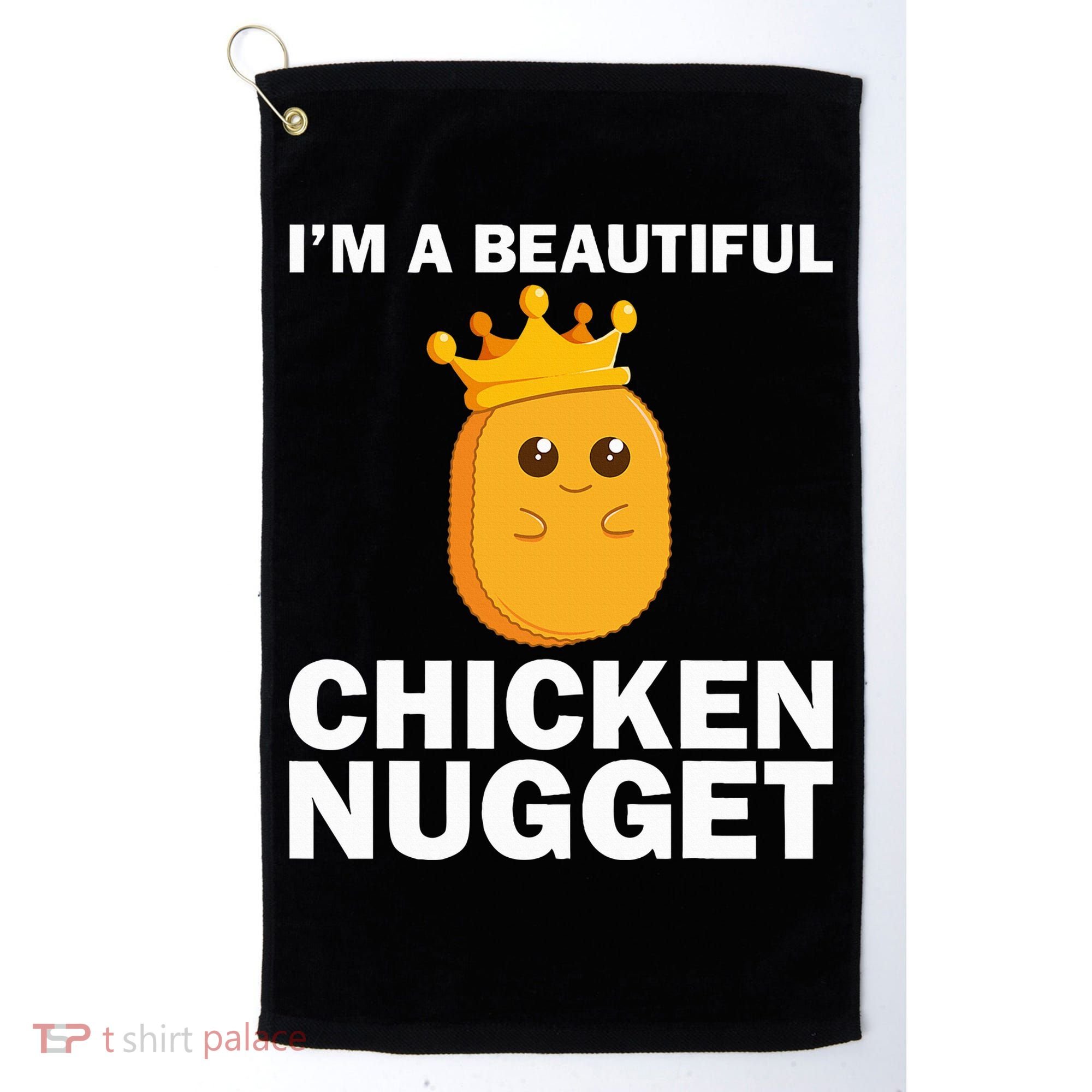 Cute Chicken Nugget Art Chicken Nugget Lover Golf Towel