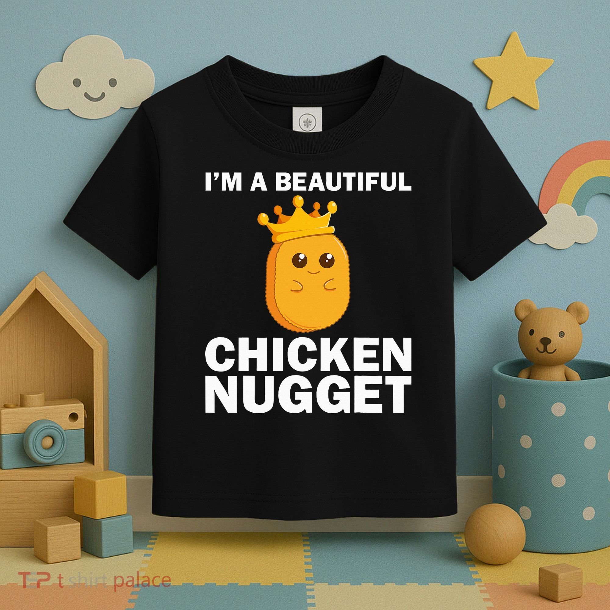 Cute Chicken Nugget Art Chicken Nugget Lover Toddler T-Shirt