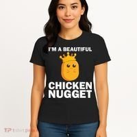 Cute Chicken Nugget Art Chicken Nugget Lover Women's T-Shirt thumb 4