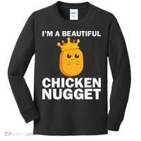 Cute Chicken Nugget Art Chicken Nugget Lover Kids Long Sleeve Shirt thumb 0