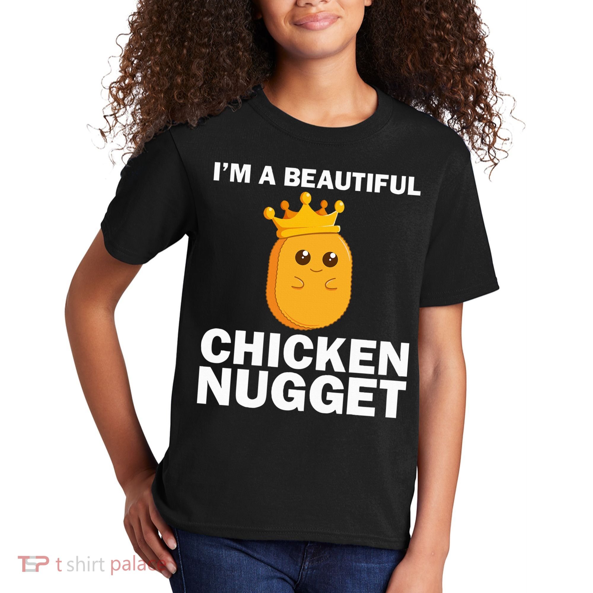 Cute Chicken Nugget Art Chicken Nugget Lover Kids T-Shirt