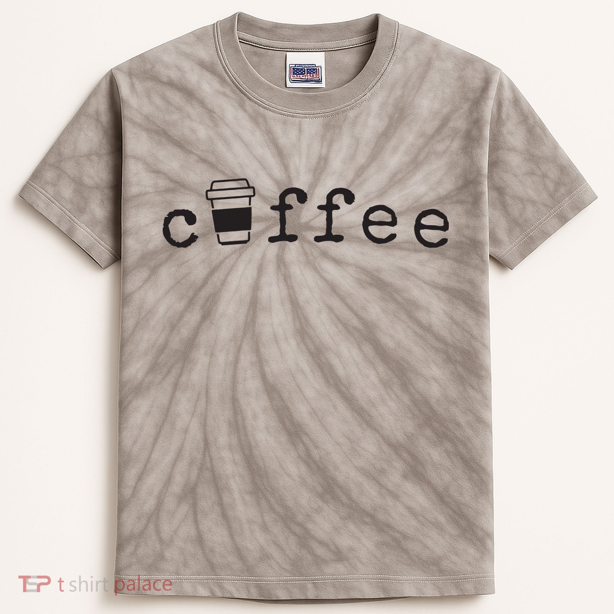 Coffee Cute Novelty Item For Coffee Lovers Kids Tie-Dye T-Shirt