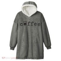 Coffee Cute Novelty Item For Coffee Lovers Hooded Wearable Blanket thumb 0