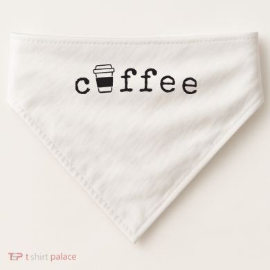 Coffee Cute Novelty Item For Coffee Lovers USA-Made Doggie Bandana